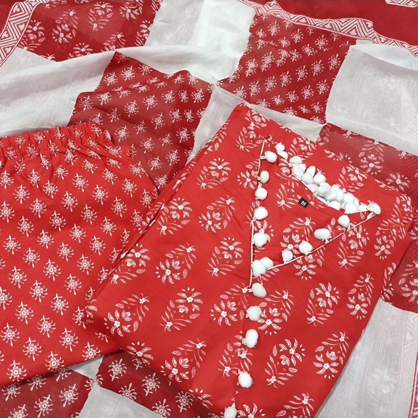 Anusuya - Pom Pom Suit Set | Threads & Twirls