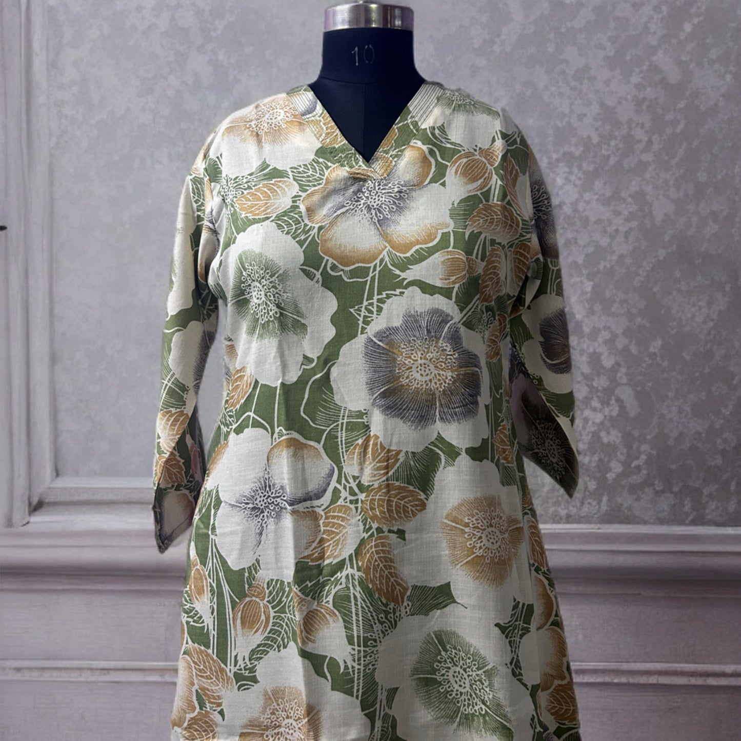 Women's Floral Cotton Co-ord Set with V-Neck & Pocket | Breathable Daily Wear