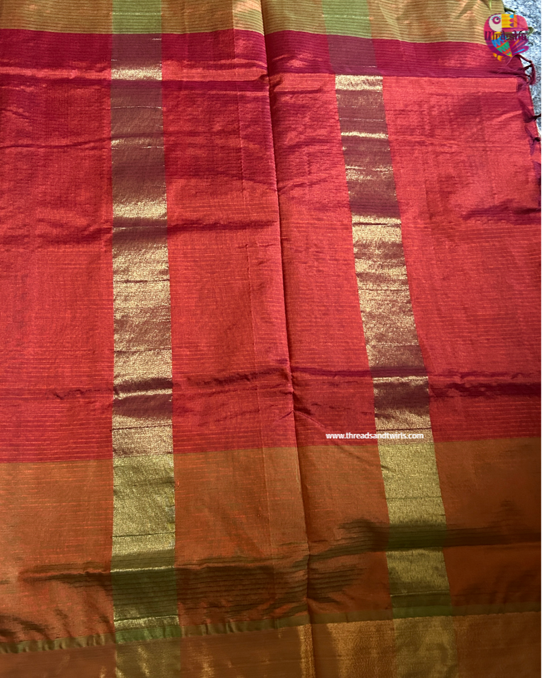 Multicolor Palum Pazhamum Checks Kanchipuram Silk Cotton Saree with Zari Border | Mriksha Sarees
