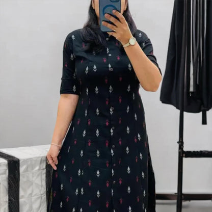 Jessie - Kurta Pant Set - Red / Blue / Black | Threads & Twirls