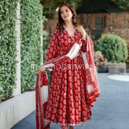 Anusuya - Pom Pom Suit Set | Threads & Twirls