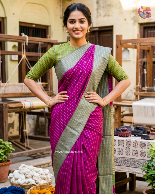 Semi Soft Silk Saree – Kancheevaram Weavers | Mriksha Sarees