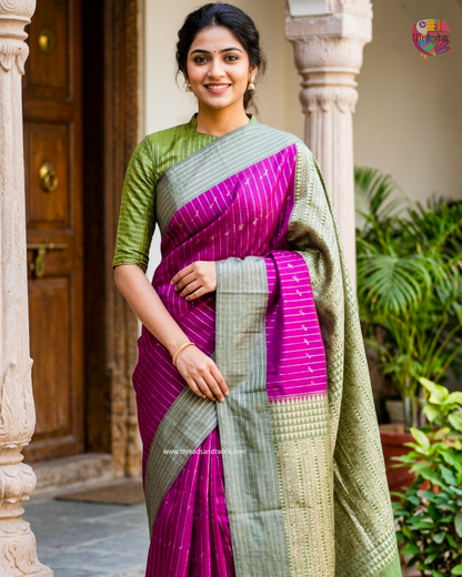 Semi Soft Silk Saree – Kancheevaram Weavers | Mriksha Sarees