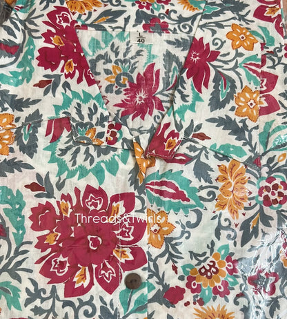 Multicolor Floral Cotton Coord Set | Threads & Twirls