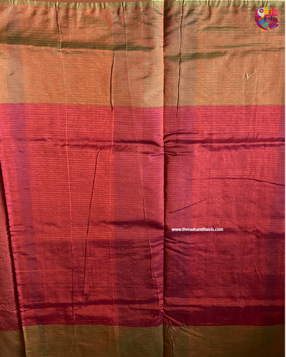 Multicolor Palum Pazhamum Checks Kanchipuram Silk Cotton Saree with Zari Border | Mriksha Sarees