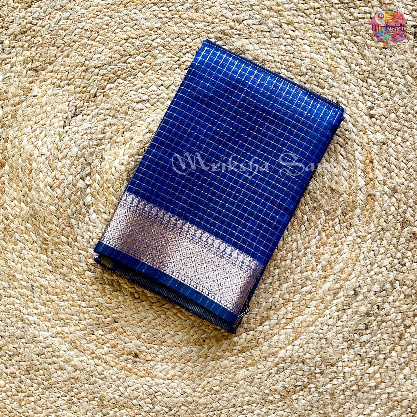 Fancy Cotton Saree with Checks & Zari Border | Lightweight Saree with Running Blouse – 8 Colors | Threads & Twirls