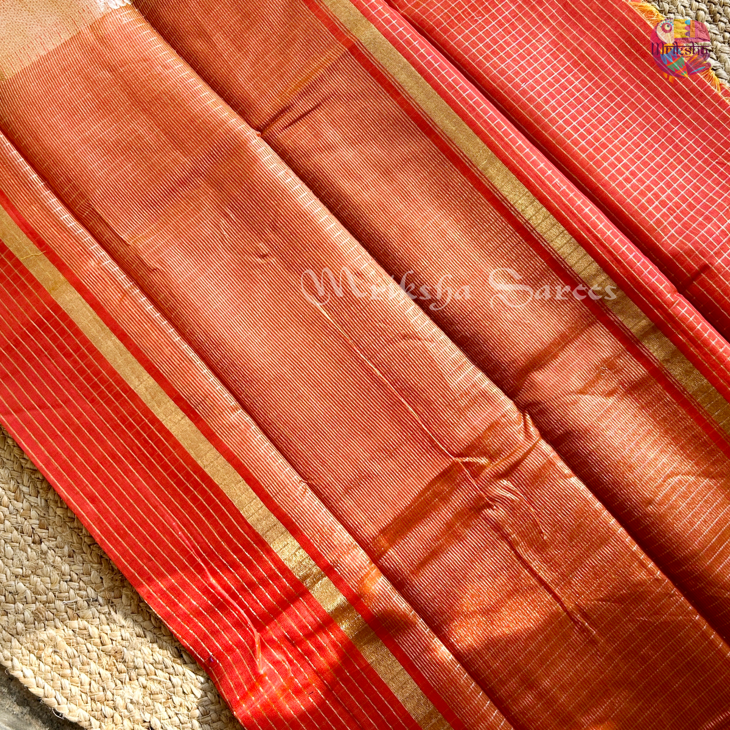 Fancy Cotton Saree with Checks & Zari Border | Lightweight Saree with Running Blouse – 8 Colors | Threads & Twirls