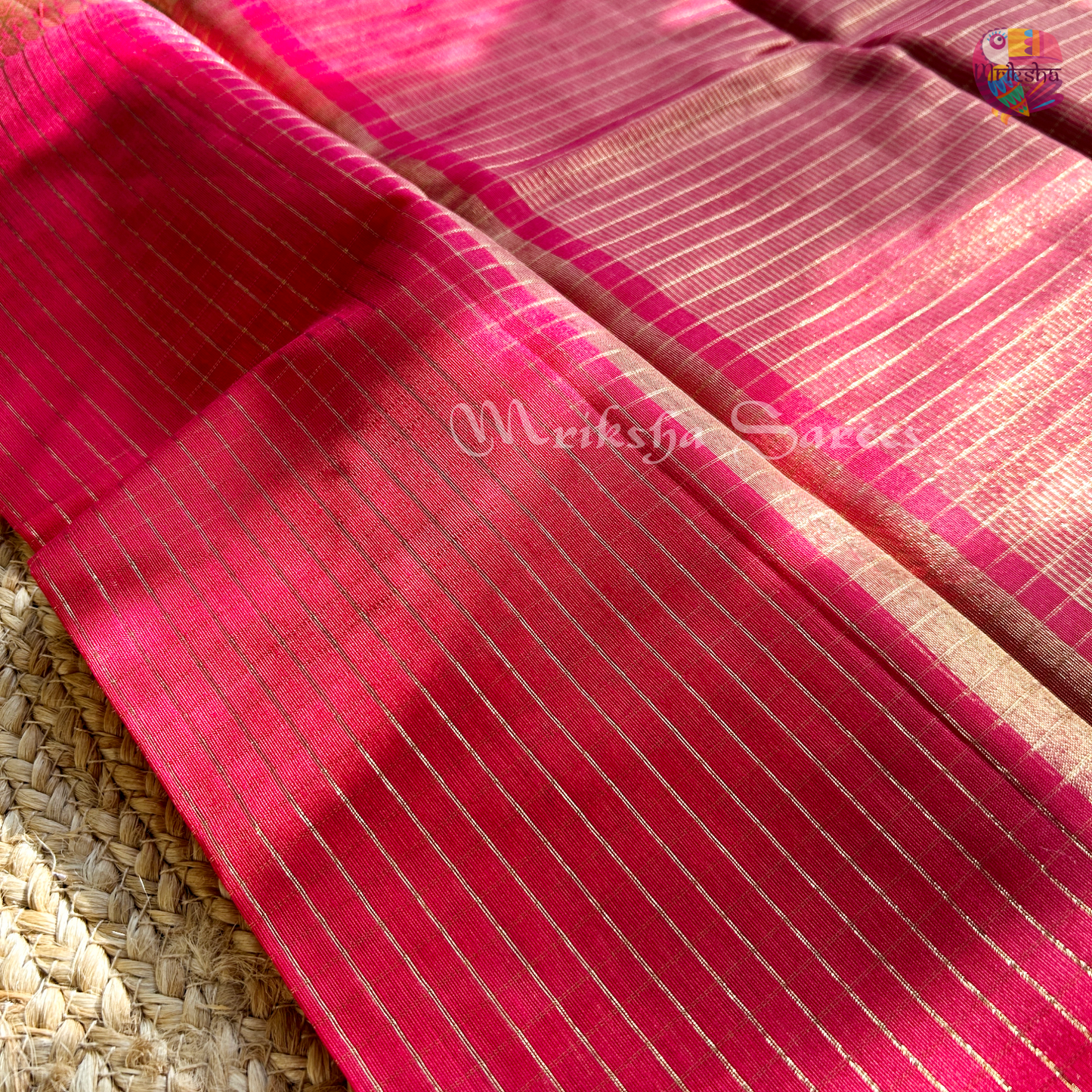 Fancy Cotton Saree with Checks & Zari Border | Lightweight Saree with Running Blouse – 8 Colors | Threads & Twirls